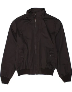 BRANDIT Mens Bomber Jacket UK 44 2XL Black Polyester CG05 - Picture 1 of 3