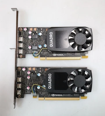 Lot 2x Nvidia Quadro P400 2GB GDDR5 Graphics Card 699-5G212-0500-110 - Image 1 of 2