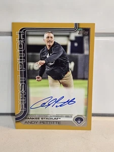 Actualización Topps 2025 Andy Pettitte primer lanzamiento automático dorado/50 #FPA-AP NY Yankees  - Imagen 1 de 2
