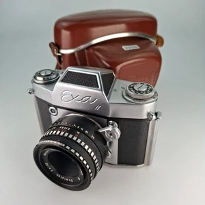 IHAGEE Exa II + Domiplan 50mm 2.8f Objektiv DDR Spiegelreflexkamera #2235 R10 - Bild 1 von 7