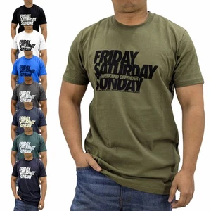 Camiseta pulóver de manga corta Weekend Offender para hombre Camiseta de algodón de verano S-2XL - Imagen 1 de 31
