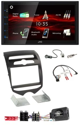 JVC USB Bluetooth Lenkrad DAB 2DIN Autoradio für Hyundai ix20 ab 2010 man. Klima - Bild 1 von 4