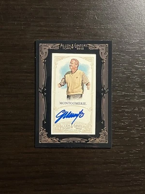 2012 Topps Allen & Ginter COLIN MONTGOMERIE Mini Black Framed AUTO Autograph! - Image 1 of 2