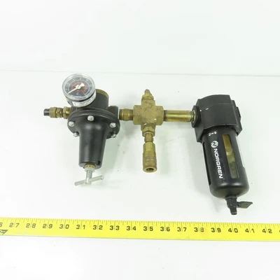 Numatics R50R-04 气动过滤器调节器 Norgren F74G-4AN-QP3 150PSI — 第 1/4 张图片