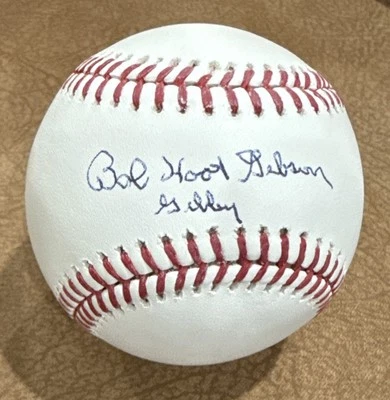 RARE Bob “Hoot” Gibson “Gibby” (died 2020) HOF STL Cardinals JSA Signed Baseball - Image 1 of 3