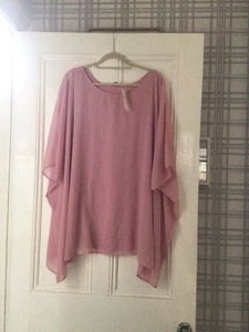 BNWT Ladies Beautiful Chiffon Overlay Occasion Top Size 24 By Yours - Picture 1 of 5