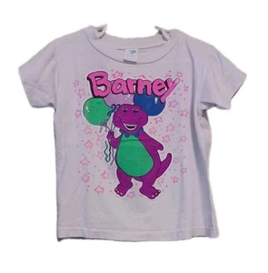 Vintage Kids Child Barney T-shirt in Acceptable Condition Used As-Is Distressed - Picture 1 of 11