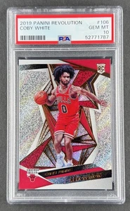Coby White 2019 Panini Revolution RC #106 PSA 10 GEM MINT - ROOKIE, Bulls - Picture 1 of 2