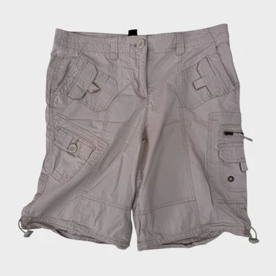 Style & Co Womens Size 12 Vintage Shorts Cargo Cotton Spandex Khaki Beige - Image 1 of 4