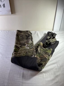 Under Armour Stealth Coldgear Storm Camo Bibs Realtree Xtra YOUTH SZ M - Picture 1 of 10