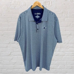 Camisa Polo Dallas Cowboys Manga Corta Azul Rayas Rendimiento NFL Para Hombre 2XL - Imagen 1 de 4