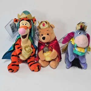 Walt Disney Store UK Winnie the Pooh Three Kings Bean Bag Plush Set of 3 NWT - Picture 1 of 9