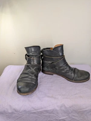 Botas de motociclista Fiorentini + Baker 734 Eli Eternity de cuero envejecido negras Foto 1 de 4