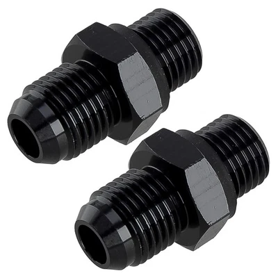 2x 6AN to 1/4NPS Transmission Cooler Adapter Fit For GM Turbo TH400 700R we - Image 1 of 4