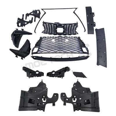 Front Grille Set Black Mesh For 2017-2019 Lexus IS200t IS300 IS350 F Sport Foto 1 de 4