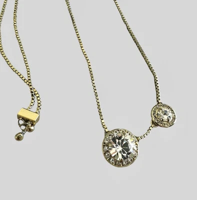 Collar Gargantilla Ajustable Sorrelli Dua Acabado Tono Dorado Brillante con Cristal Foto 1 de 4