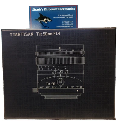 TTartisan 50mm F1.4 Tilt-Shift Full Frame Lens canon RF mount NEW  FREE SHIP - Image 1 of 2