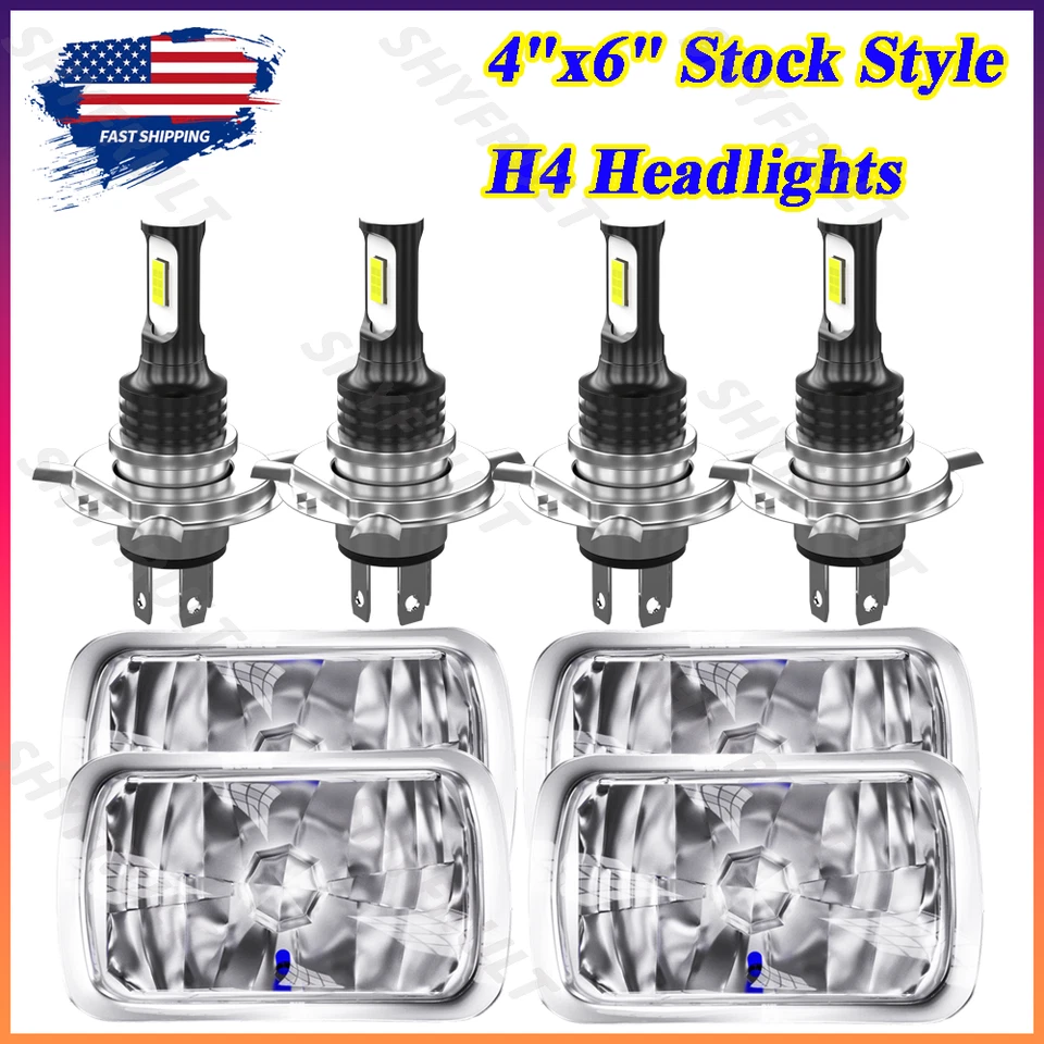 Faros LED altos/bajos de 4x6"" para Chevrolet G10 G20 G30 1992-1995 4 un. Foto 1 de 4