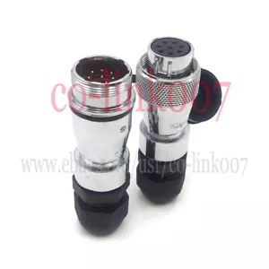 WS20 Docking IP68 Waterproof Female Plug & Socket Male Circular Connector 8pin - Picture 1 of 7