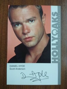 DANIEL HYDE *SCOTT ANDERSON* HOLLYOAKS PRE-SIGNED AUTOGRAPH FAN CAST PHOTO CARD 