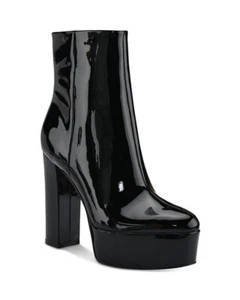 Marc Fisher LTD Caled 2 Platform High Heel Platform Booties Black Size 9.5 M - Picture 1 of 8