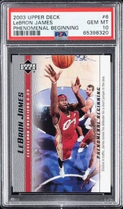 2003 Upper Deck Phenomenal Beginning #6 LeBron James Rookie Card PSA 10 Gem Mint - Picture 1 of 2