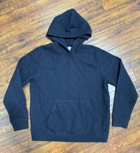 No Nationality Mark Pullover Hoodie Blue 100% Wool Size Large - Picture 1 of 7