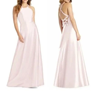 Nuevo Vestido Alfred Sung D763 Entrecruzado Talla 16 Rubor - Imagen 1 de 4