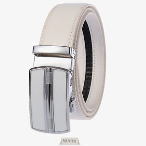 Microfiber Leather Men's Ratchet Belt Belts For Men Adjustable Automatic Buckle