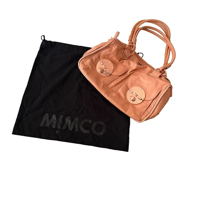 Bolso de Hombro Mimco Turnlock - Charol Rosa Perla Mediano Vintage Foto 1 de 4