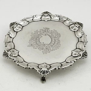 Antique William Hutton & Son Sterling Silver Salver - London 1894 - Picture 1 of 6