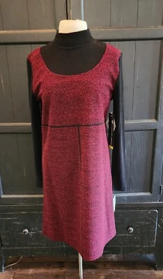 Sag Harbor длина до колена насмешливый шеи слоистый вид платье красный черный женщин S новый с Ярлыками - Изображение 1 из 4