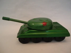 Vintage Very Rare Friction Tin Toy Tank USSR Russian 50/60s - Picture 1 of 12