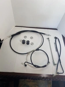 Harley Davidson Brake, Clutch Cables! Came Off A 15 Fatboy Lo. - Picture 1 of 6