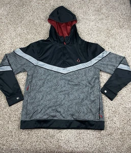 Assassins Creed Legacy Jacket Small Mens Gray Ubisoft Hooded 1/4 ZIp Pullover - Picture 1 of 10