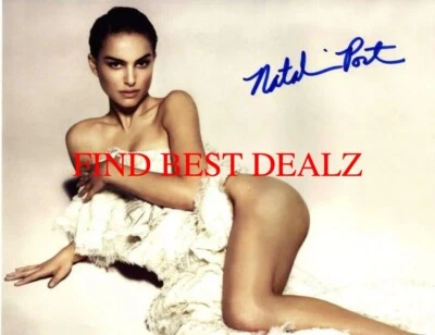 🌟Natalie Portman💥Actriz de cine estadounidense, modelo foto firmada autógrafo reimpresión Foto 1 de 4