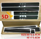 4x Accessories Carbon Fiber Stickes Car Scuff Plate Door Sill Sticker 2022