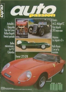 AUTO PASSION n°13 12/1987 FERRARI 275GTB FIAT ABARTH 595SS JAGUAR TYPE D - Imagen 1 de 1