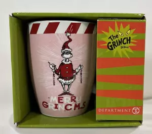 Department 56 Grinch Pink Merry Grinchmas Mug Dr Seuss Christmas Coffee Mug New - Picture 1 of 9