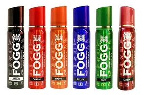 Fogg Body Spray for Unisex Long Lasting Body Perfume 25 ml X 6 Pcs - Picture 1 of 4