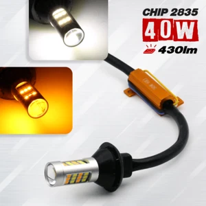2x 1157 2357 LED Front Blinker Turn Signal Light Bulbs TYPE 2 NO HYPER FLASH - Picture 1 of 8