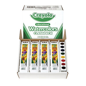 Crayola Educational Watercolor Classpack, Non-Toxic, Assorted Colors, Set of 36