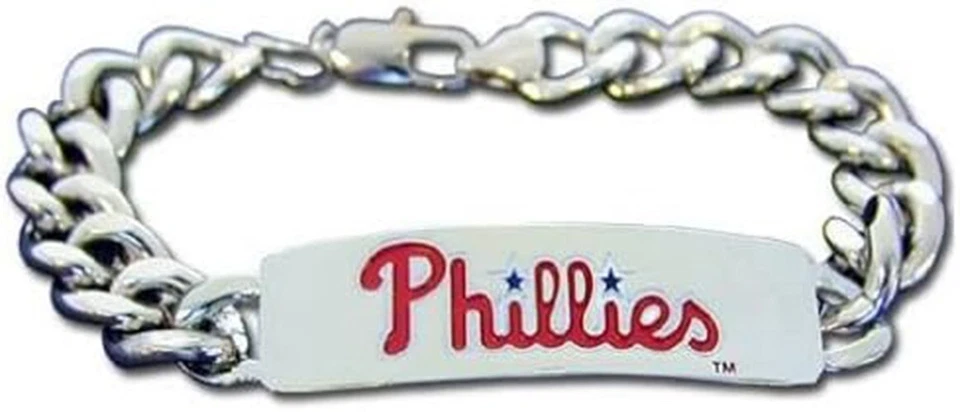 Pulsera de eslabones de cadena Philadelphia Phillies 8,5" - Joyería MLB Foto 1 de 1