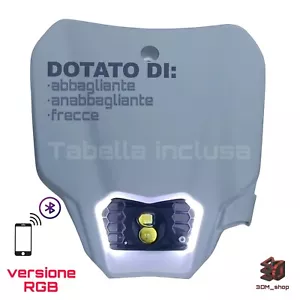 Mascherina Piatta Tm Racing RGB + Frecce + Anabbagliante, Abbagliante + App - Foto 1 di 17