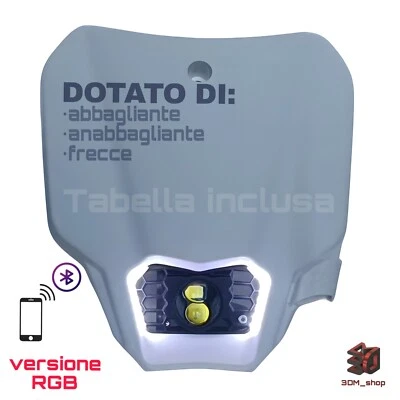 Mascherina Piatta Tm Racing RGB + Frecce + Anabbagliante, Abbagliante + App - Image 1 of 4