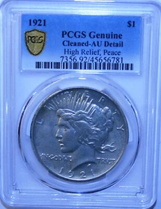 1921 Peace Dollar PCGS AU - Bild 1 von 4