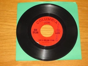 60s FOLK ROCK 45 RPM - BOB DYLAN - COLUMBIA 43346 - "LIKE A ROLLING STONE" - Picture 1 of 2