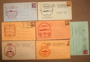 US NAVY SUBMARINE COVERS LOT OF 7 ,193-40S - Picture 1 of 1