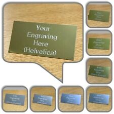 Personalised Sport Trophy Plate Plaque with self adhesive back in Gold or Silver