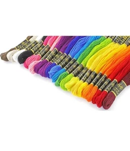8 x Essentials By Leisure Arts Arts Embroidery Floss Pack 36pc Primary. $100 VAL - Picture 1 of 8